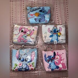Stitch Kids Coin Purse Set - Blue and Pink